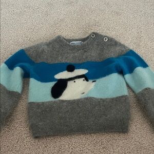 Jacadi Gray and Blue Cashmere Sweater